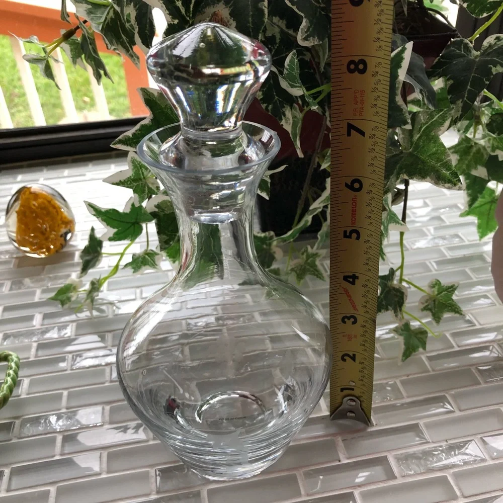 GS Elegant Etched Wine Carafe & Decanter or Vase